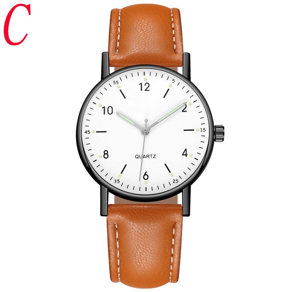 Dames Prachtige Kleine Vrouwen Jurk Horloges Retro Lederen Vrouwelijke Klok Top Brand Vrouwen Armband Horloges Klok Часы Женские: C