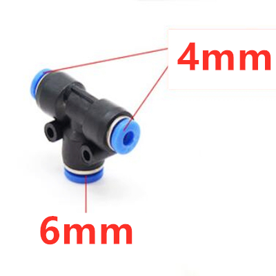 4mm 6mm 8mm 10mm 12mm Pneumatische Slang Plastic 3 Way Tee Quick Connectors Adapters
