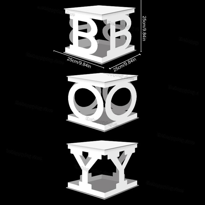 Holle Baby Letters Frame Stand Mozaïek Vullen Ballonnen Doos KT Board Alfabet DIY Brief Baby Douche EEN Verjaardagsfeestje Decor: Mintgroen