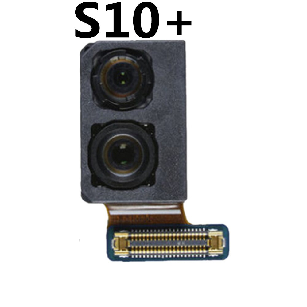 Przedni obiektyw aparatu do Samsung Galaxy S4 S5 S6 G920 S7 S8 S9 krawędzi S10 S20 S21 Plus G955F stoi mały aparat Flex Cable części: S10 PLUS