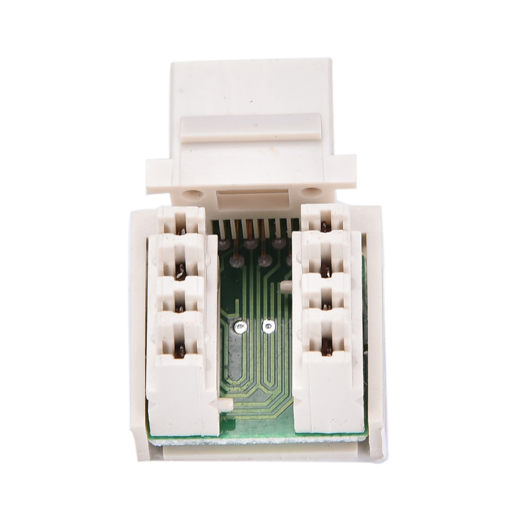 RJ45 Punch Down Keystone Jack CAT5 Network Ethernet RJ45 White 3cm x 2cm x 2cm CAT6 Punch Down Keystone Jack