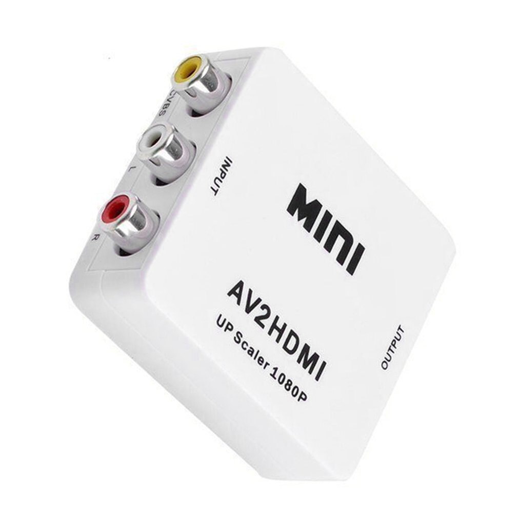 RCA AV To HDMI Converter Adapter Composite for Nintendo NES SNES PS1 SEGA DVD + AC