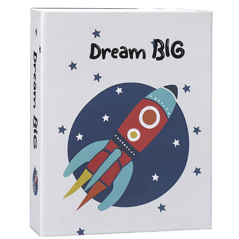 Cartoon Print 7" Photo Album 100 Photos Memory Books Horizontal and Vertical Portable Family Photo Scrapbook Album Home Retailsa