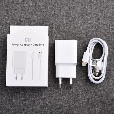 Oryginalna ładowarka Xiaomi Redmi Uwaga 9 zawodowiec QC3.0 szybka 12V 1.5A ue szybka ładowarka typ C kabel dla Mi 6 8 Redmi uwaga 8T 8 9s: biały EU zestaw (pudełko)