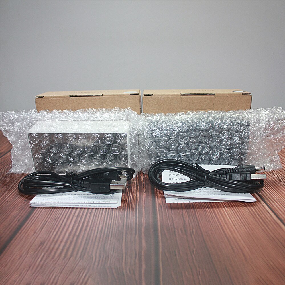 Simple Electronics Digital Clock Led Alarm Clock Bedside Clock Student Mirror Wake Up Light Temperature Calendar Display