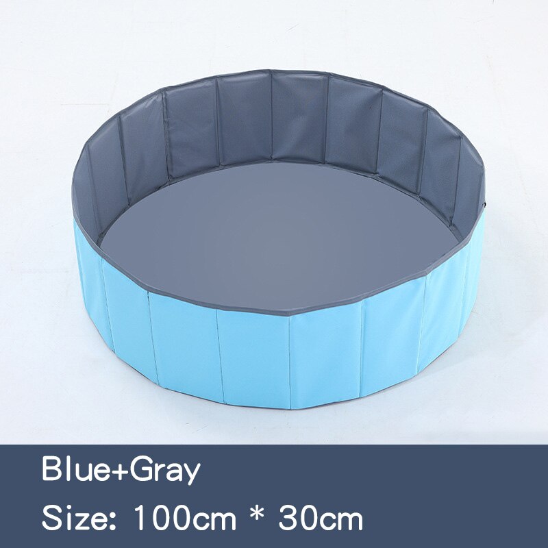 Bambini Pieghevole Oceano Piscina di Palline Pit Bambino Recinzione Parco Giochi Al Coperto Lavabile Anti-Skid facile da Memorizzare Palla da Biliardo Per Bambini regali: blue-gray 100cm