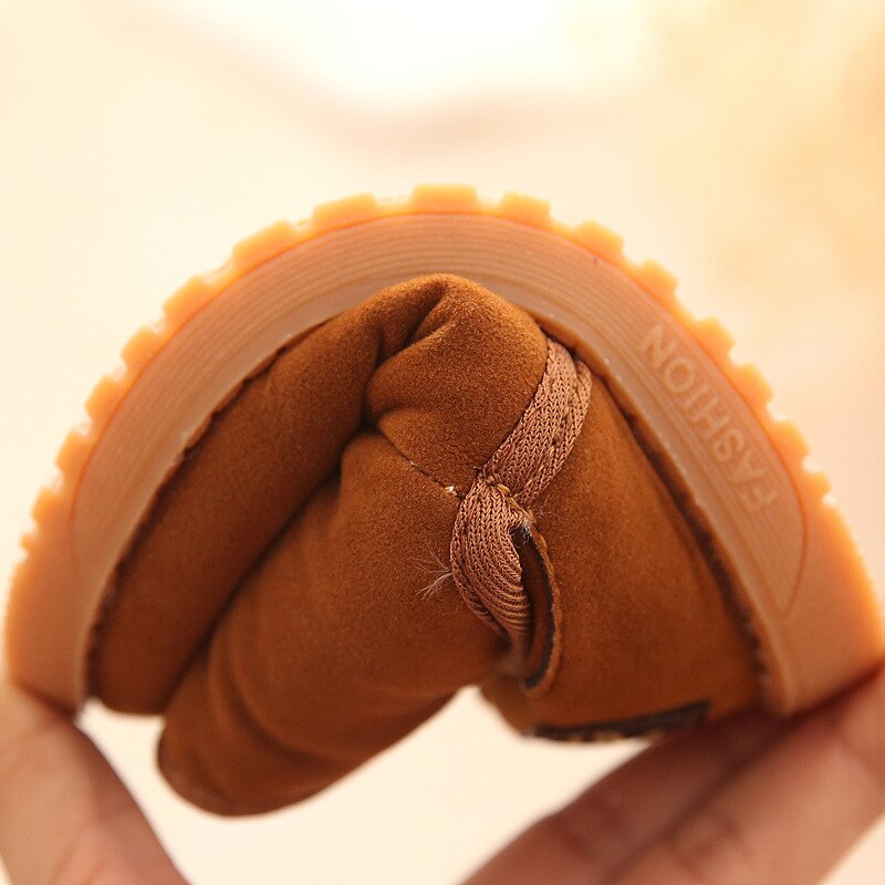 Baby Meisje Snowboots Winter Warm Katoen Laarzen Herfst Kinderen Outdoor Laarzen Kids Mooie Zachte Pees Onderkant Schoenen botas