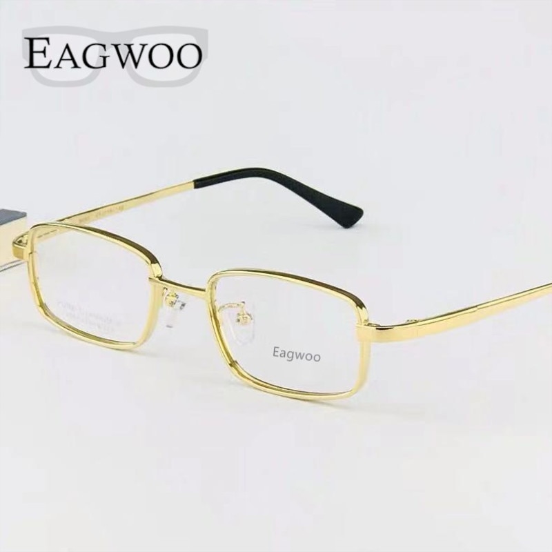 Lunettes de lunettes en titane pur, petite monture optique adaptée à haute dioptrie, lunettes de Prescription, haute puissance