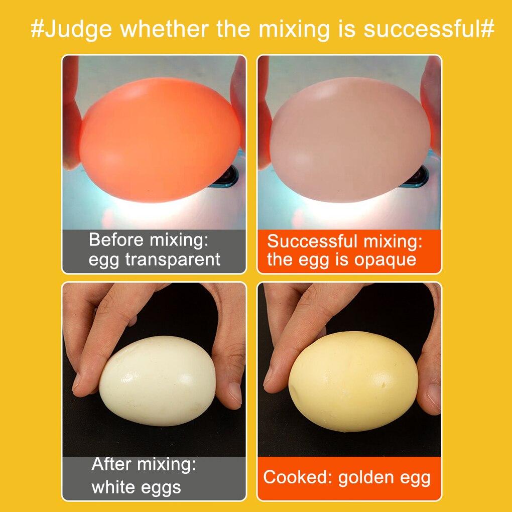 Eggs Yolk Mixing Whisk Egg Making Hand Powered Blender Washable Detachable Puller Inside Mixer Household Scrambler Cooking