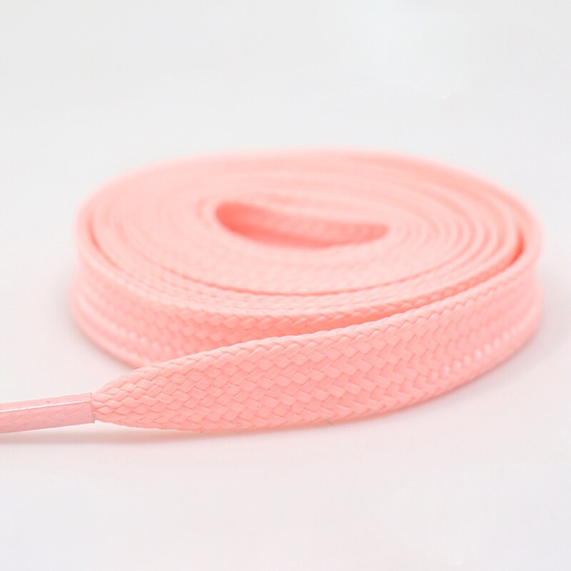 Kolor fluorescencyjne sznurowadła holograficzne odblaskowe sznurowadła dwustronne odblaskowe płaskie sznurowadła trampki sznurowadła: różowy / 140 CM