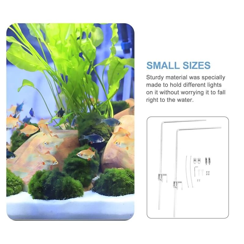 Soporte de montaje ajustable para acuario, luz LED Universal para pecera, Kit de lámpara colgante, accesorios para acuario