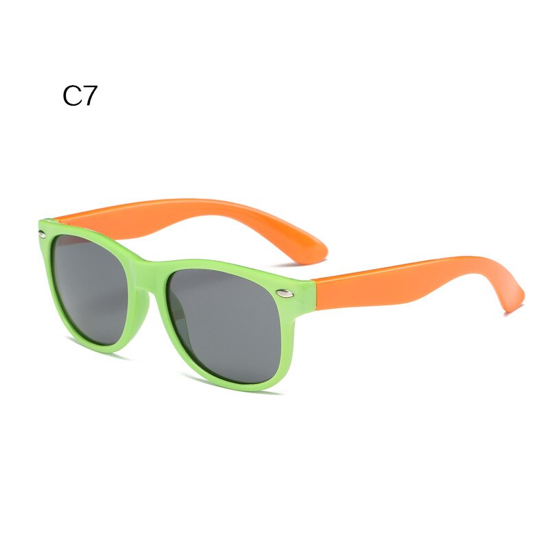 Oulylan Sunglasses Kids Boys Girls Sun Glasses Polarized Ultra-soft Silicone Safety Eyeglasses Child Baby Goggles UV400: C7