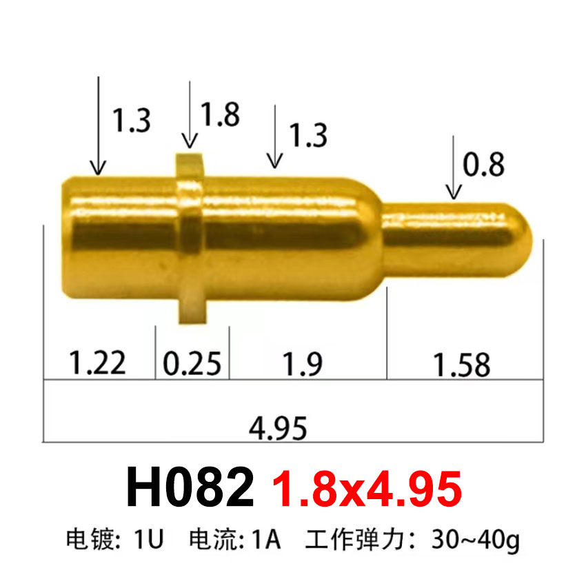 Cltgxdd 1PCS Pogo Pin Connector Pogopin Spring Loaded Contact SMD Needle PCB High Current Charging Conductive Test Probe: army green