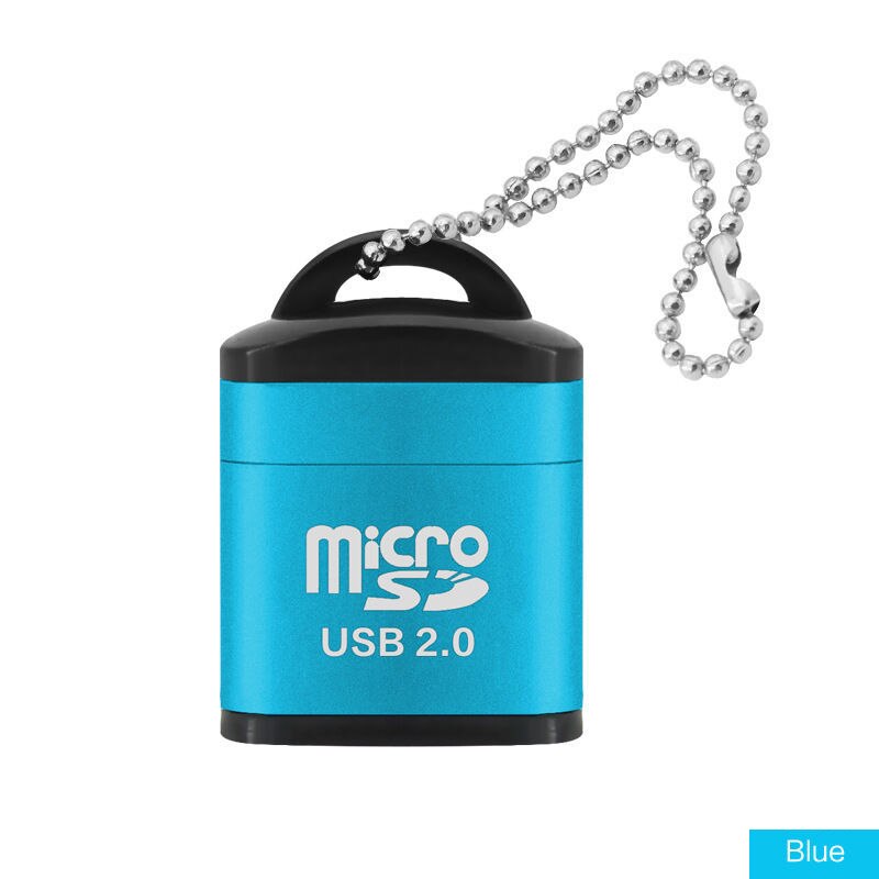 Olaf USB Micro SD Card Reader USB 2.0 Mini Mobile Phone Memory TF Card Reader High Speed Micro SD To USB Adapter: Blue
