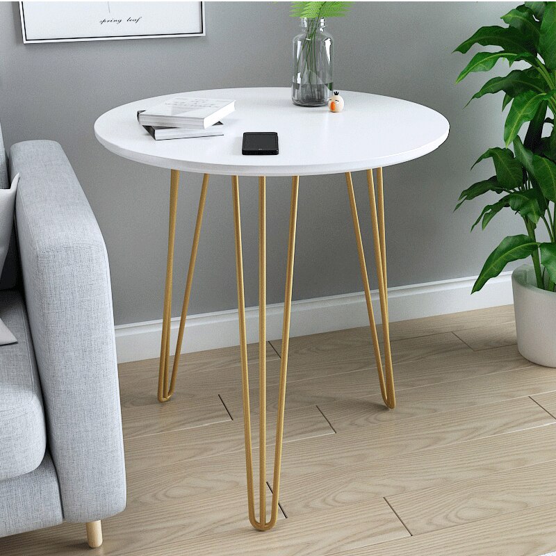 coffee table Living room furniture Side table modern Home iron coffee tables simple light luxury Nordic sofa round corner table