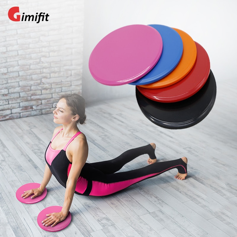 2 PCS Sliding Discs Fitness Exercise Slider Plate For Yoga Gym Abdominal Core Training Equipment Indoor Workout Sports