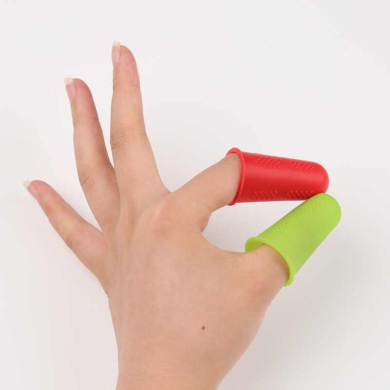 LMDZ 30Pcs Silicone Fingers Cover Cap Fingertip Protector Finger Guard Anti-skid Set Finger Protect Wool Felt Poke Fun from Cuts