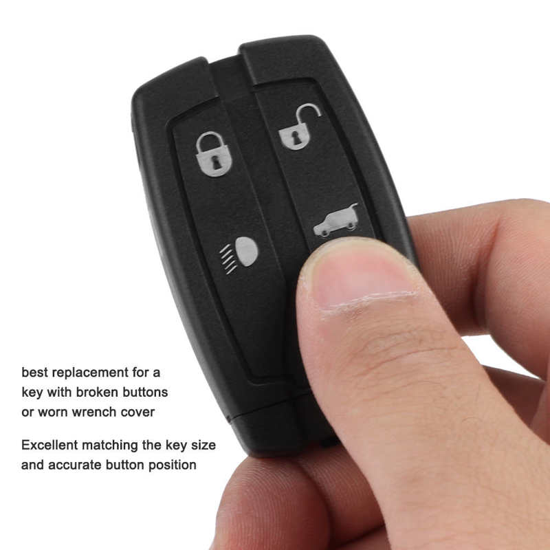 4-Knop Auto Remote Smart Key Case Fob Shell Voor Land Rover Freelander 2