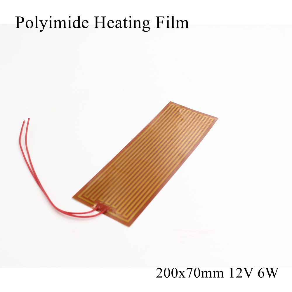 5V 12V 24V PI Heating Film Plate Polyimide Heating Electric Heated Panel Pad Mat Electrotherma Flexible Adhesive Foil Oil Heater