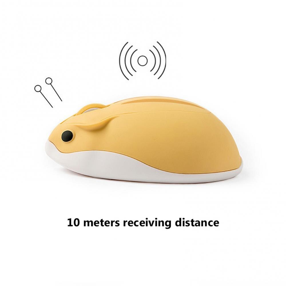 80% Off 2.4GHz Wireless Mouse Cute Hamster Shape 1200DPI Optical Mouse for Computer Laptop mouse wireless Computer Office