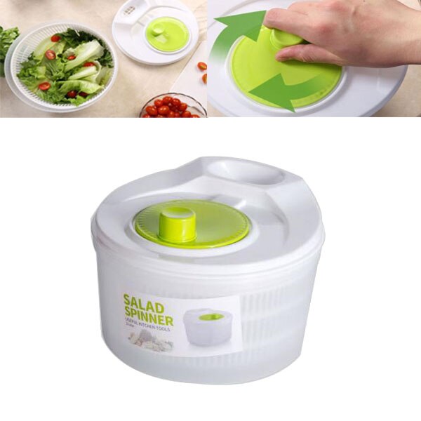 Giratorio grande de 5L para ensalada, limpiador de verduras o lechuga, 1 unidad
