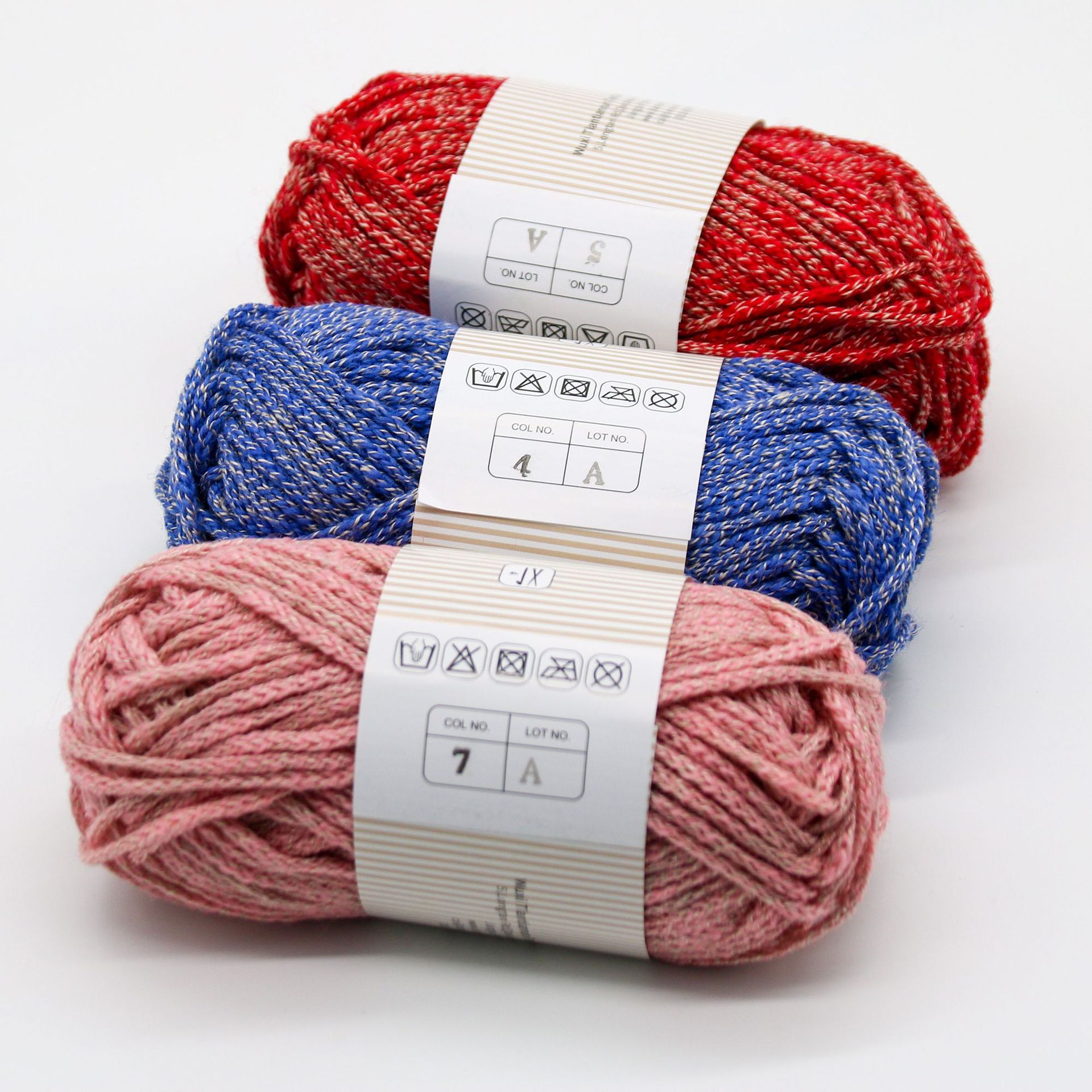 8-Kleur Lint Garen, Wol Ramee Gemengd Fancy Garen, Zacht En Licht Breien Diy Trui, sjaal, Etc