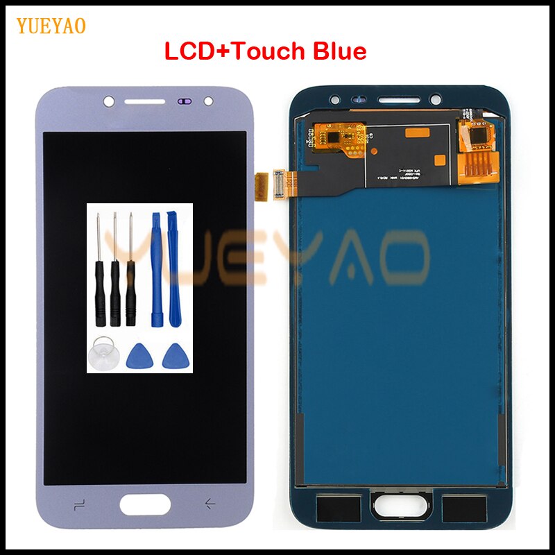 5.0inch TFT LCD For Samsung Galaxy J2 Pro J250 J250F SM-J250F/DS Touch Screen Digitizer Assembly Free Tool: Blue LCD With Tool