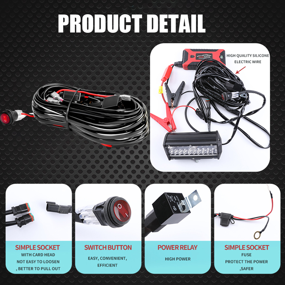 LED Werklamp Bar met DT Connect Kabelboom Offroad 4X4 Auto Led Spots Auto Ledbar Pods Tractor ATV accessoires