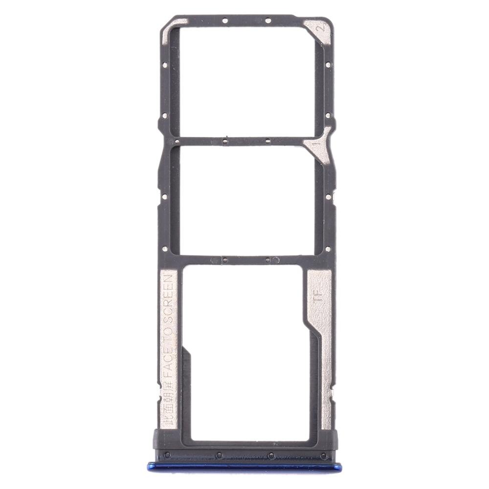 Ipartsbuy Sim Kaart Lade + Sim Card Tray + Micro Sd Card Tray Voor Xiaomi Redmi Note 8: Blauw