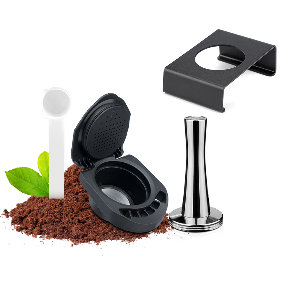 Coffee Adapter for Dolce Gusto Reusable Capsule Adapter Compatible with Genio S / Piccolo XS Coffee Machine Espresso Accessories: Brown