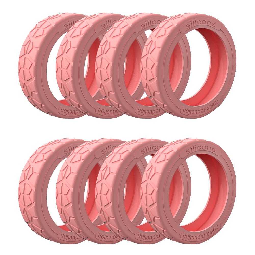 4/8 stücke 5cm Silikon Reisegepäck Caster Schuhe mit Silent Sound Koffer Räder Schutz abdeckung Trolley Box Rollen Abdeckung: Licht Gold