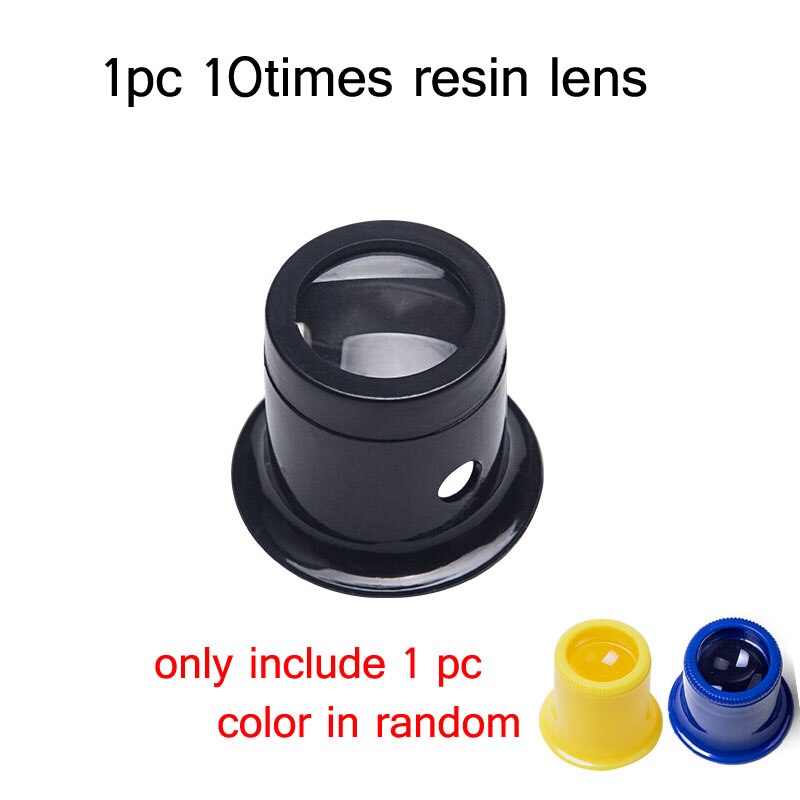 Watch Repair Tool Magnifier 5X 10X 15X 20X Glass Loupe Eyepiece Eyes Clip Magnifier Watchmaker Watch Part Battery Removal Tool: 10 times  resin lens