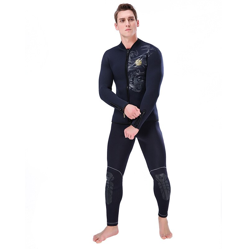Slinx 5Mm Duiken Wetsuit Jassen Mannen Neopreen Jas Voor Duiken Kitesurfen Kleding Pak Ritssluiting