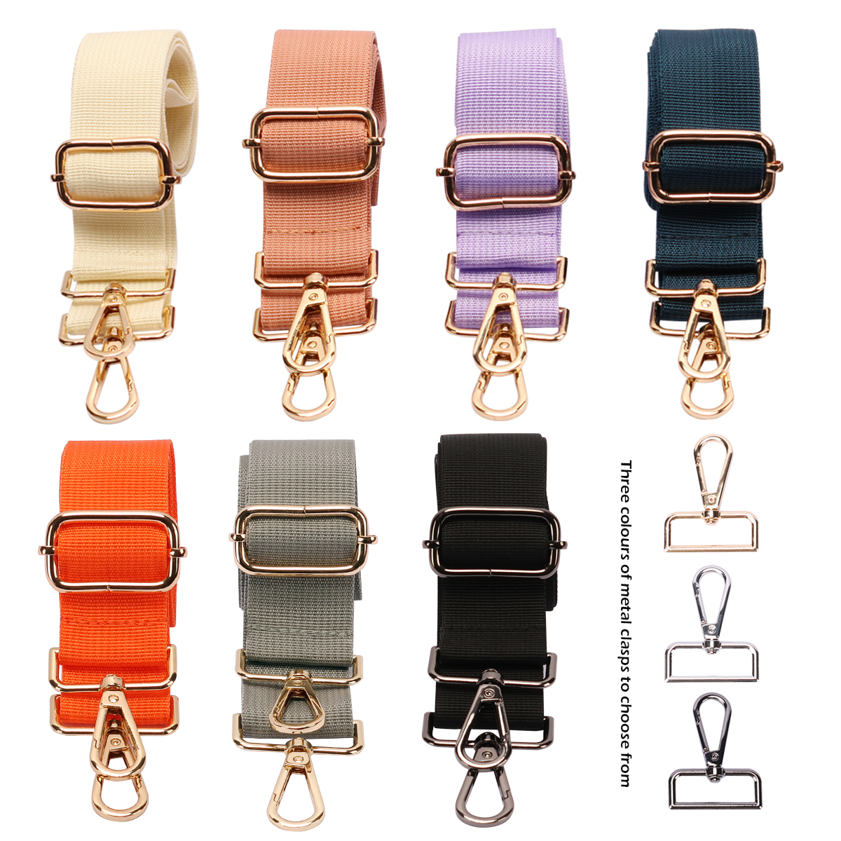 Cinghie per borse in nylon regolabili per borse a tracolla a tracolla da donna Accessori colorati per borse Accessori Cinture