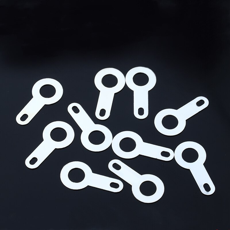 1000pcs 4.2 Silver-plated Copper Single Head Soldering Terminal Circular Weld Washer Welding Sheet Soldering Lug