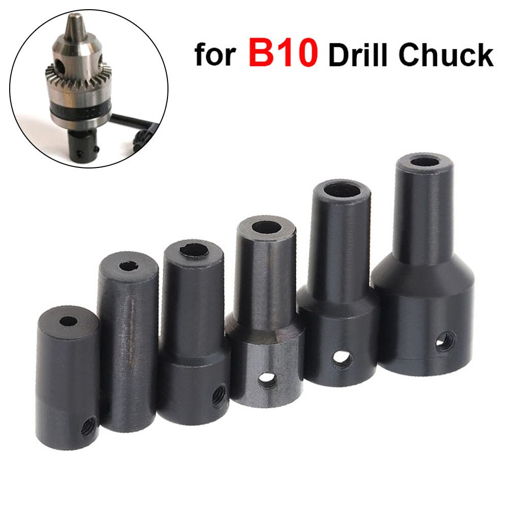 B10 0.6-6mm Drill Bit Clamp + B10 Drill Chuck Connecting Rod Sleeve Taper Coupling 4mm/5mm/6mm/8mm Kit Hand Electric Drill Tool
