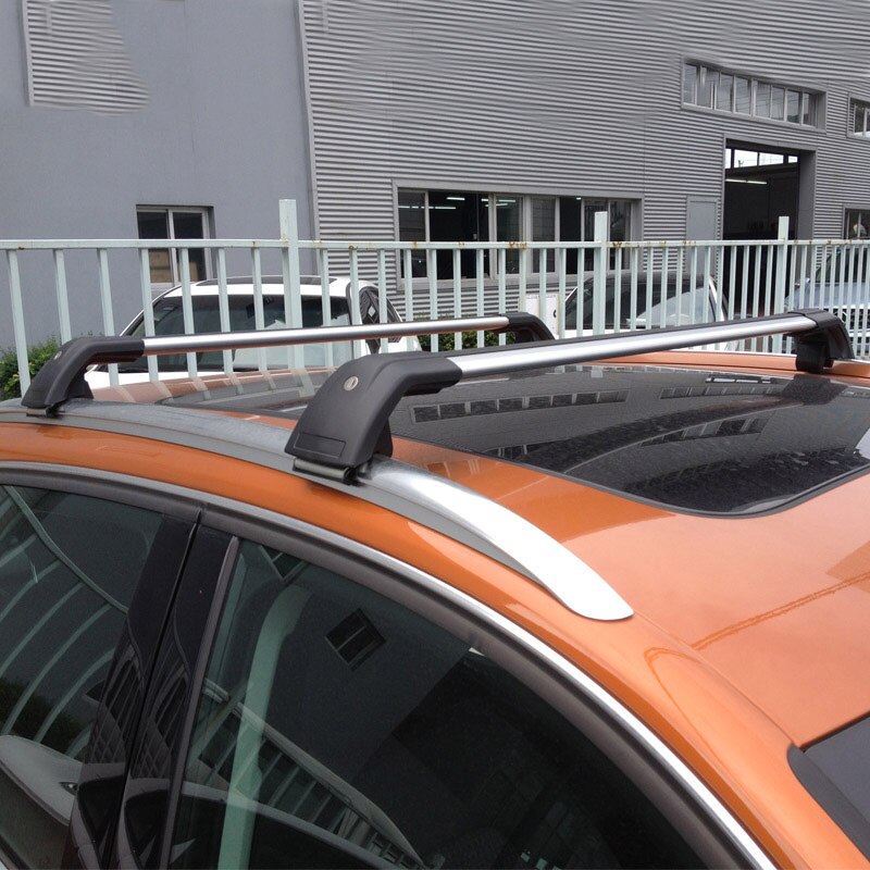 Supply 2PCS SUV Car Aluminum Alloy Side Bars Cross Rails Roof Rack Luggage Carrier Crossbar Fit For No Gap Between Rail And Roof