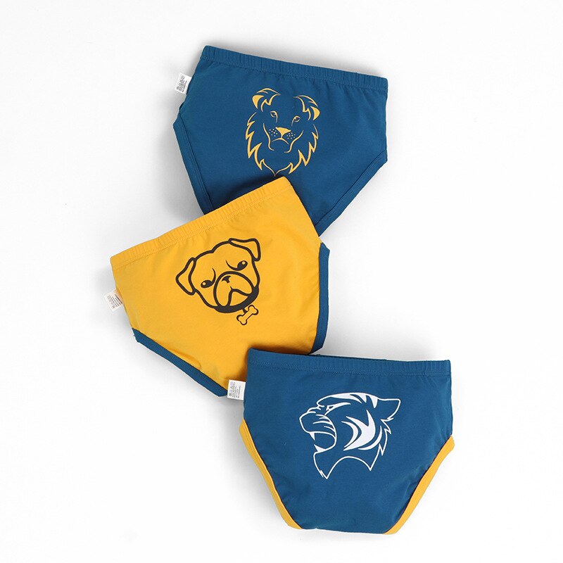 3 Pcs Boys Briefs Children 5% Spandex Cotton Cartoon Boys Children Underwear Children Manufacturers: SJ257