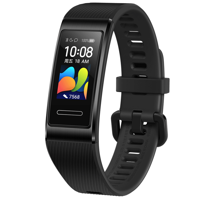 Global Huawei Band 4 Pro 0.95-Inch Touch Screen Smart Horloge Waterdicht Sport Fitness Tracker Hartslagmeter Smart armband: Black