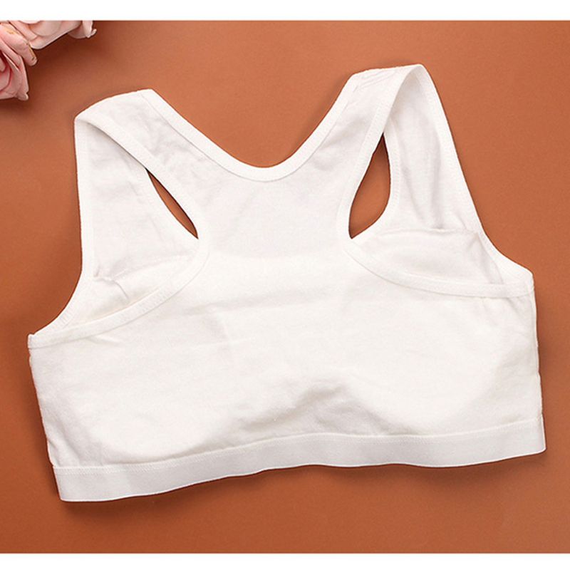 Tieners Meisjes Sportbeha Set Puberteit Ondergoed Katoen Training Bra Met Slips