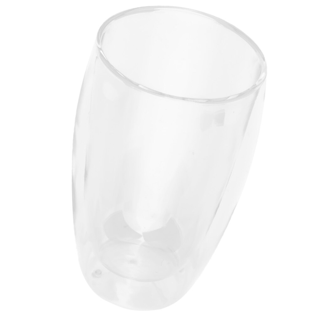 Dobbeltvægget lag varmeisoleret glas robust klart vandglas kaffekrus gennemsigtig varmebestandighed