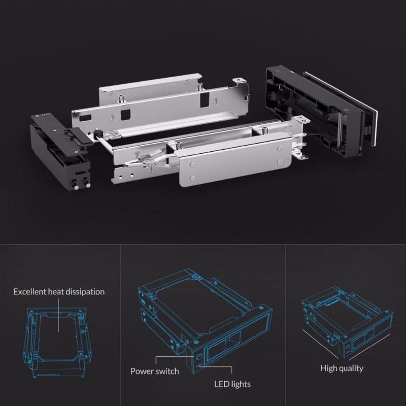 Orico CD-ROM Ruimte Hdd Mobile Rack Interne 3.5 Inch Hdd Converter Behuizing 3.5 Inch Hd Frame Mobiele Rack Tool Gratis Plug