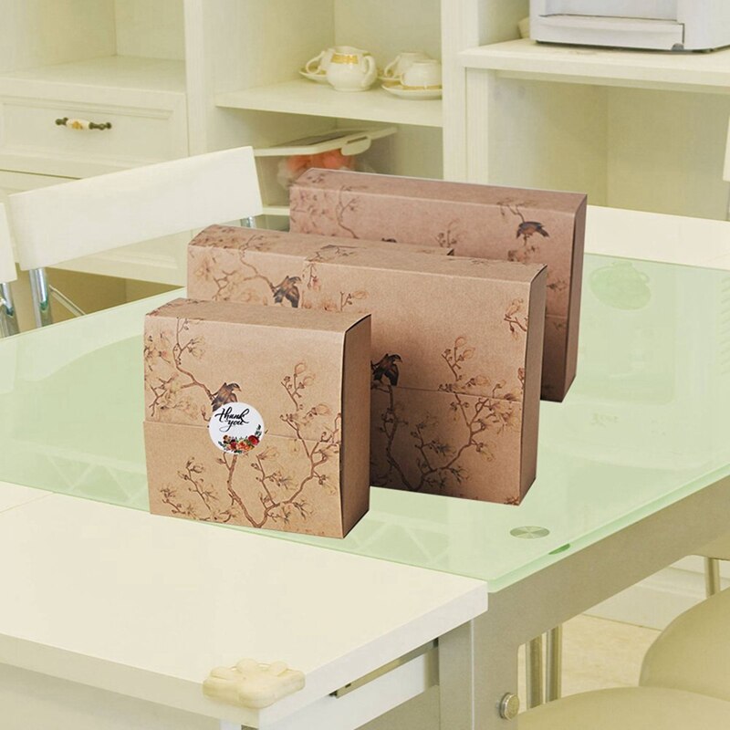 6 Pcs Clipboard Folder File Folder & 2 Roll Floral Thank You Stickers, 1 Inch Circle Adhesive Label Stickers