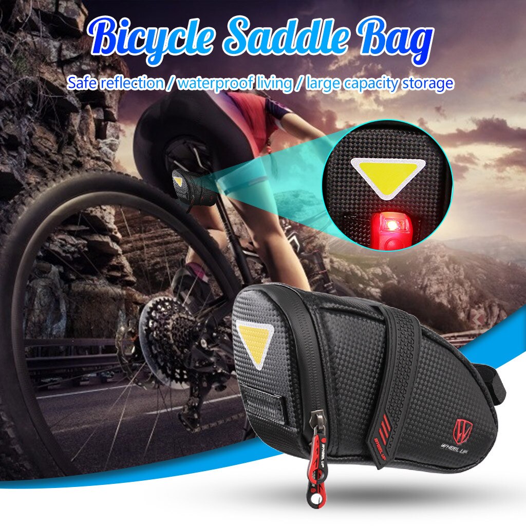 Bike Seat Bag Waterproof Bicycle Saddle Bag Under SeatCycling Seat Pack Cycling Pouch phone Bag#30