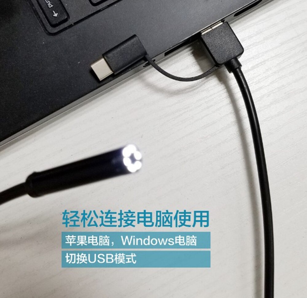 3in1 USB WIFI Dual USE Endoscope Camera For iphone and Android 8mm lens Wireless Inspection Borescope Camera