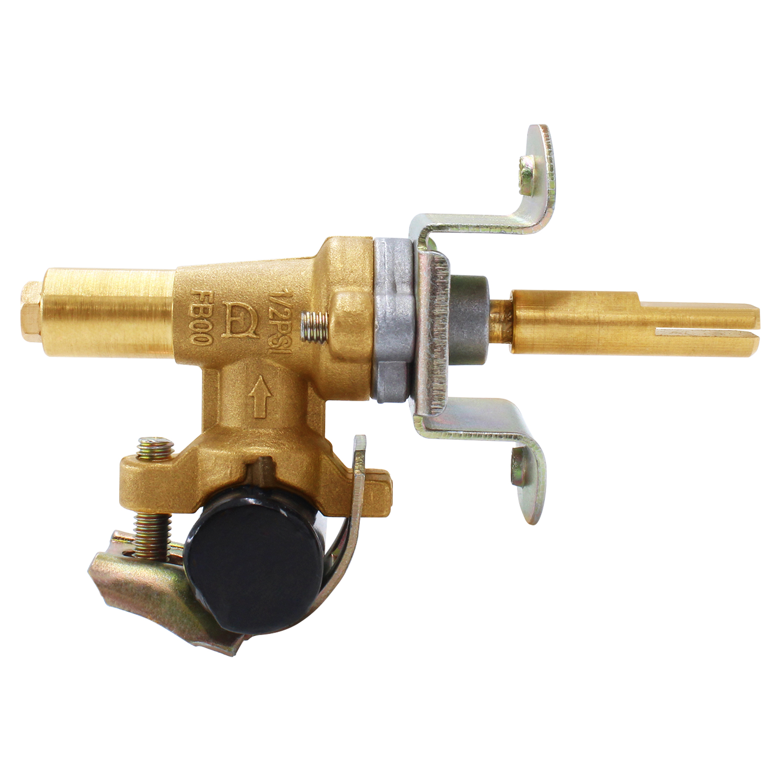 Earth Star Gas Fire Pit Brass Control valve with 3/8&quot; Male Flare Manifold Pipe BBQ Grill Valve