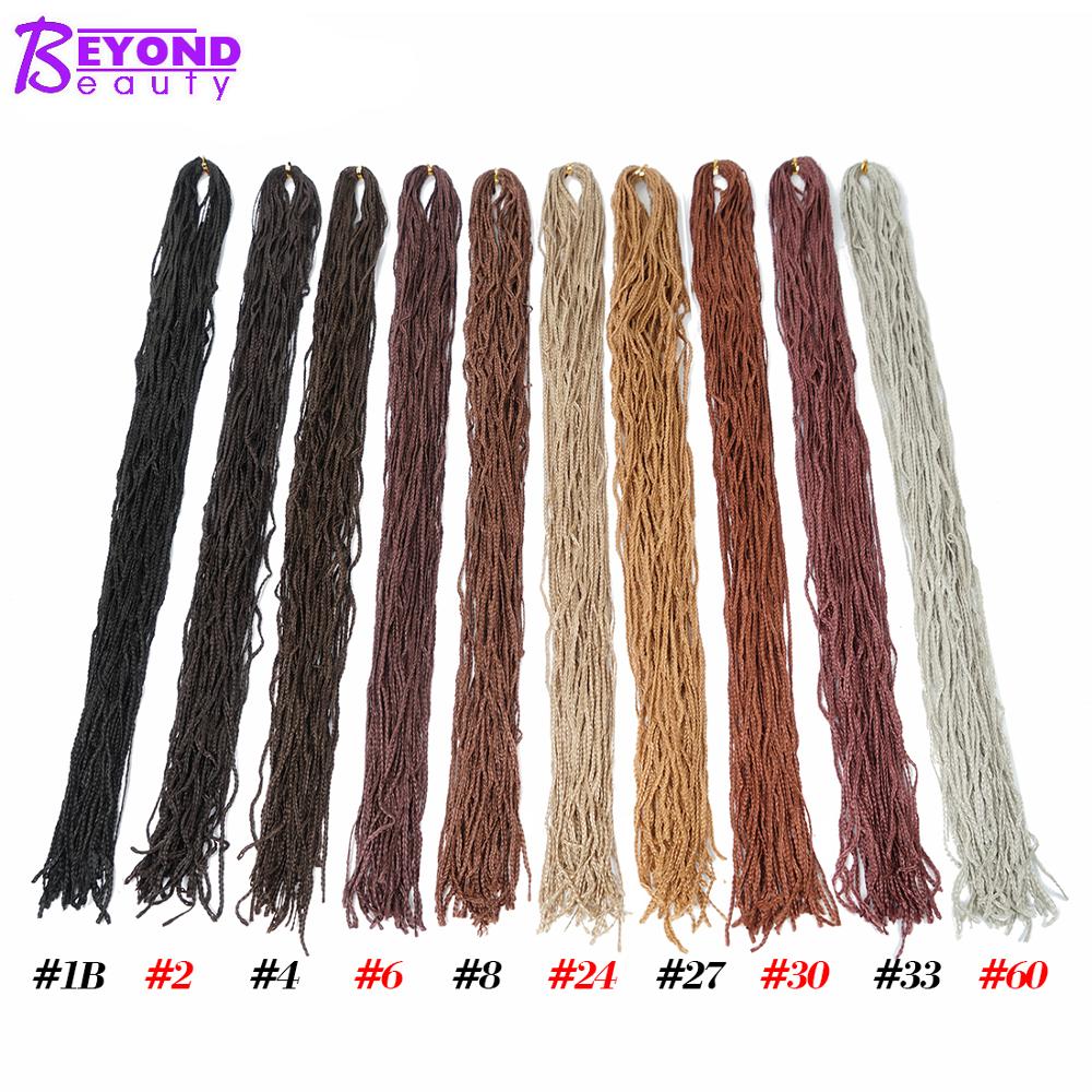 Box Braids Extensions Hair For Crochet Braids Synthetic Braiding Hair Micro Braid Crochet Hair Zizi Braids 50g / pack