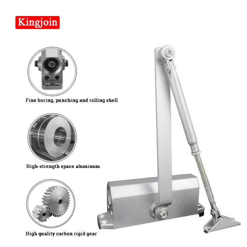 High access control system package, electronic integrated RFID ID reader, door frame lock and 25-50kg door closer