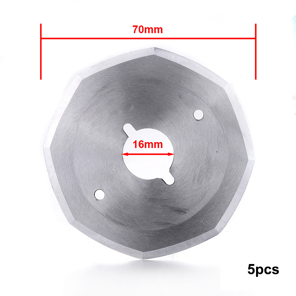 5PCS Gelegeerd Staal YJ-65/70/90/100 Roterende Ronde Blade Elektrische Doek Snijmachine Doek Stof mes Cutter DIY Handgereedschap: GEEL/ZWART