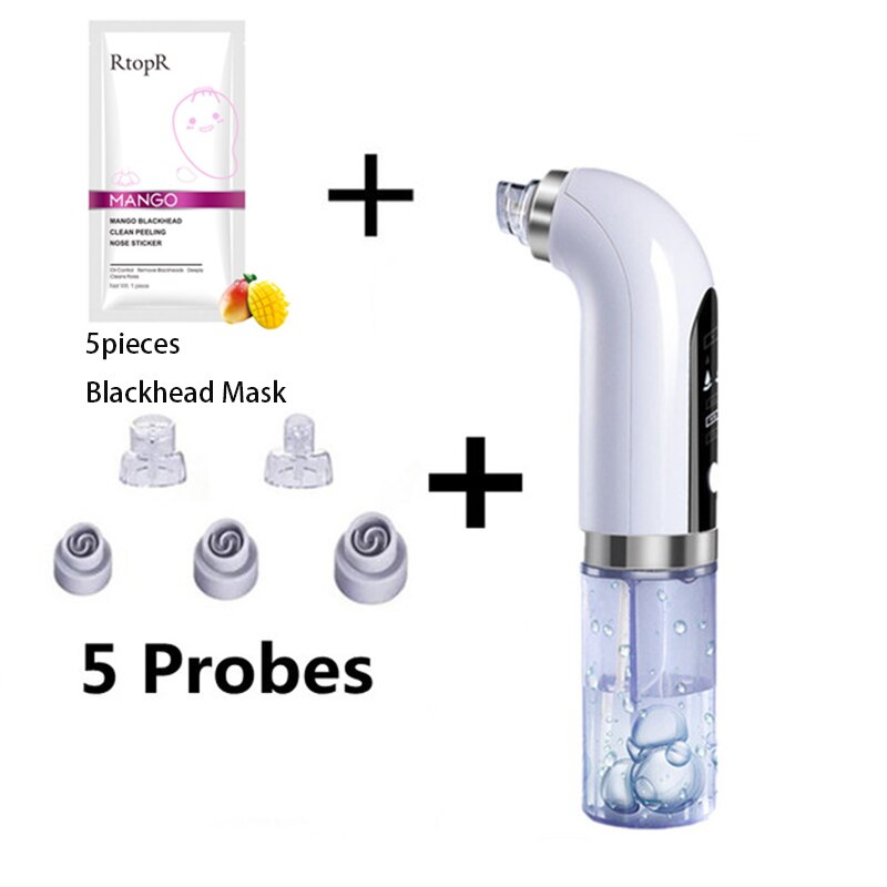 Facial Electric Small Bubble Blackhead Remover Black Dot Pimples Pore Cleaner Vacuum Machine Beauty Skin Care: Blackhead 1